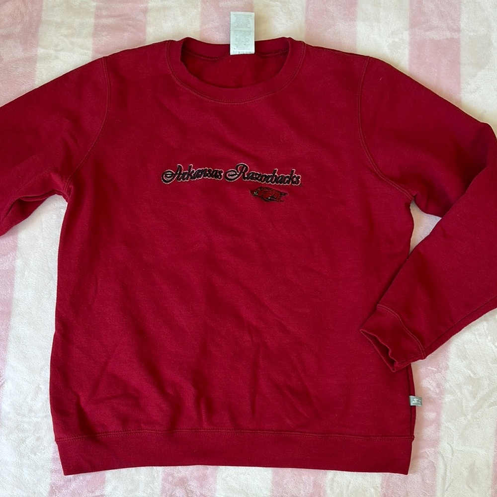 Arkansas Razorbacks Football Red Sweatshirt